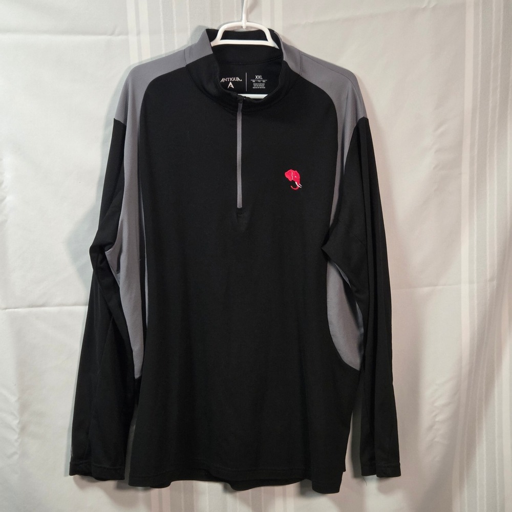 Arctic Pullover Mens XL Black Gray 100897 Quarter Zip Performance Shirt